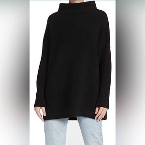 Free People Ottoman Slouchy Tunic - Black XS